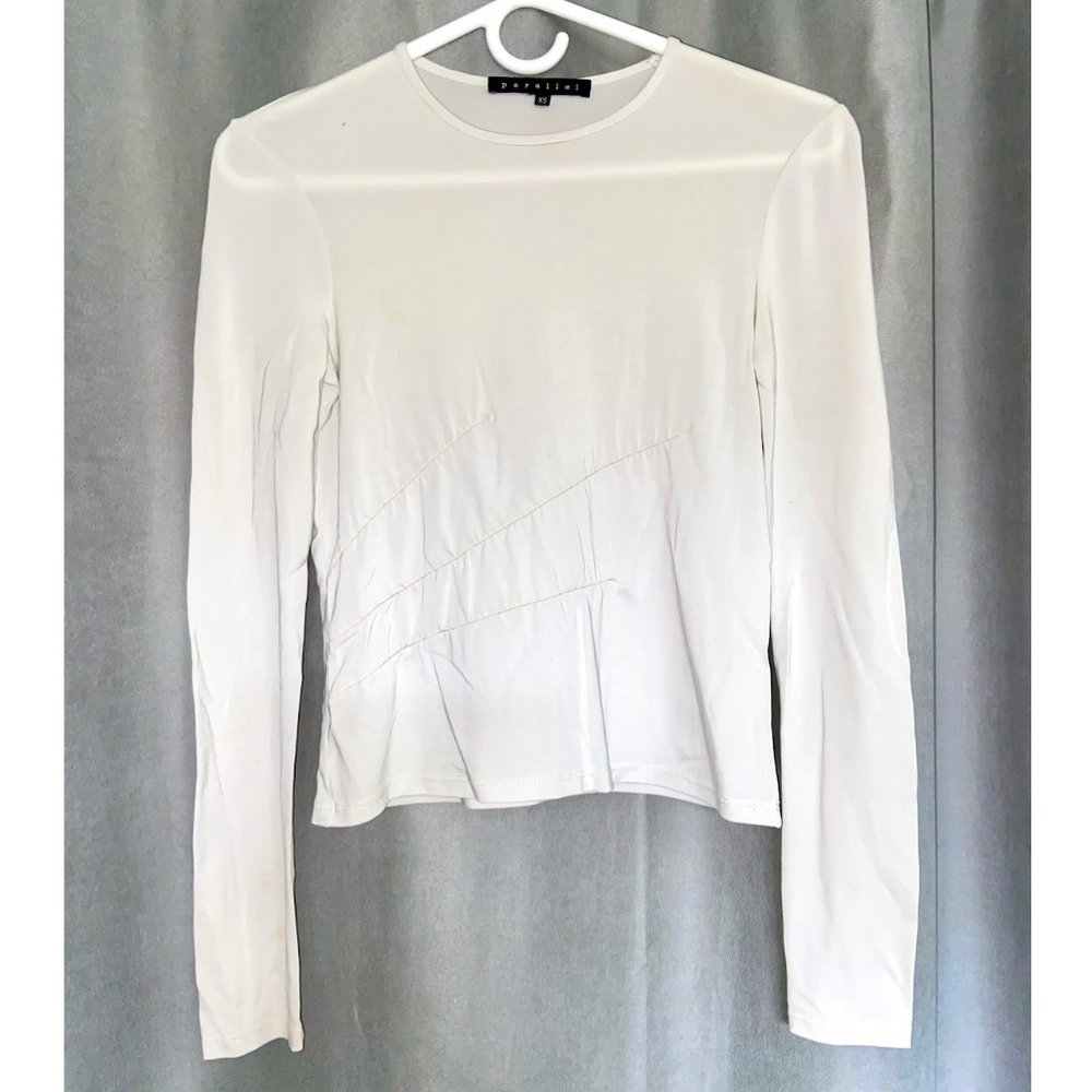 Parallel White Long Sleeve top